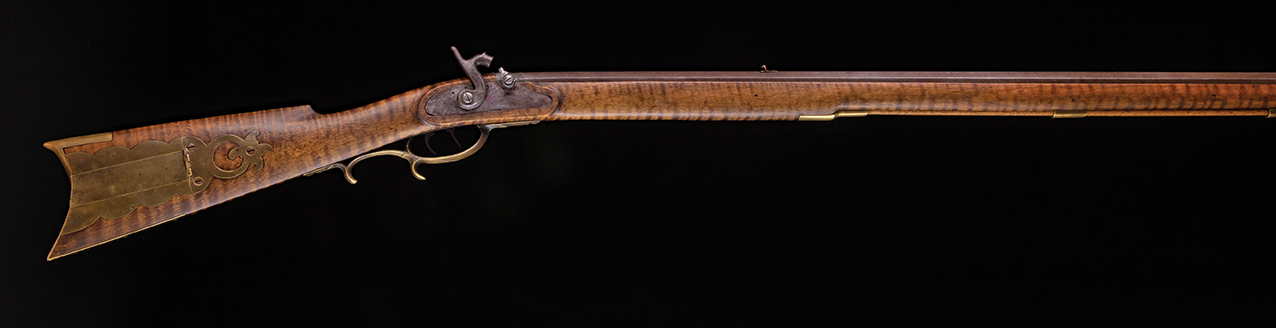 Shown are the right and left sides of the Ames Bown rifle.